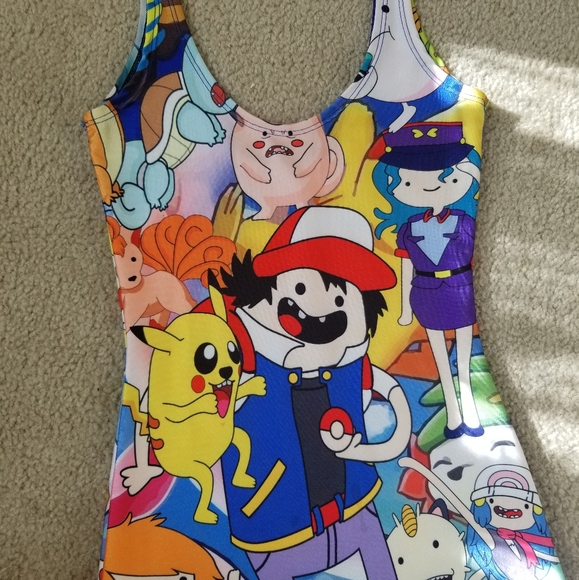 Pokemon x Adventure Time Anime Dress - Picture 2 of 4